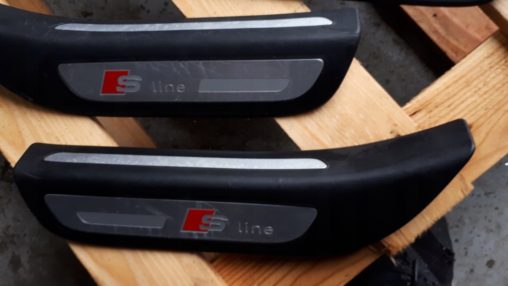 фото №14, Q5 8r молдинг накладка порог перед задняя sline 4x