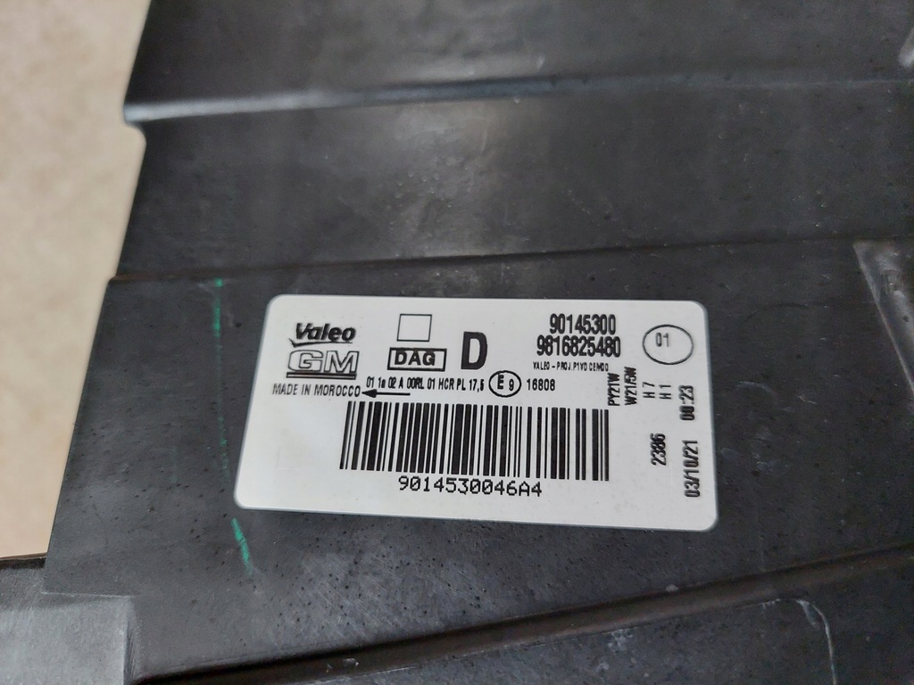 фото №10, Лампа - права - звичайна - bez led --- opel combo e