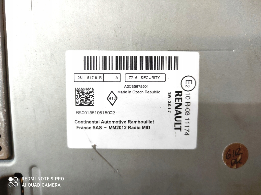 фото №4, Радіо навігація navi дисплей renault clio iv