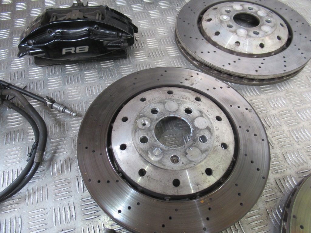 фото №7, Audi r8 5.2 fsi суппорты тормозные диски тормоза комплект