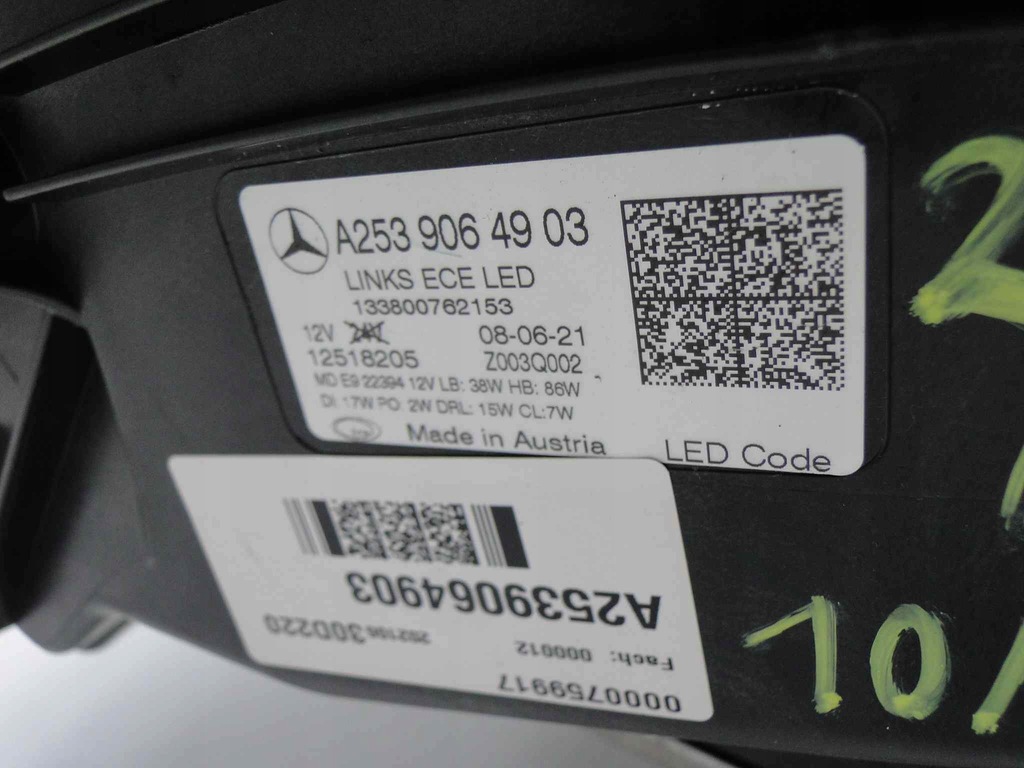 фото №11, Mercedes glc x253 253 лампа ліва led high perform
