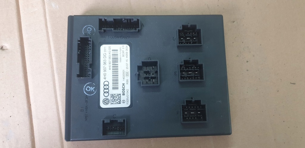 фото №1, Модуль bcm audi 4h0907063dg