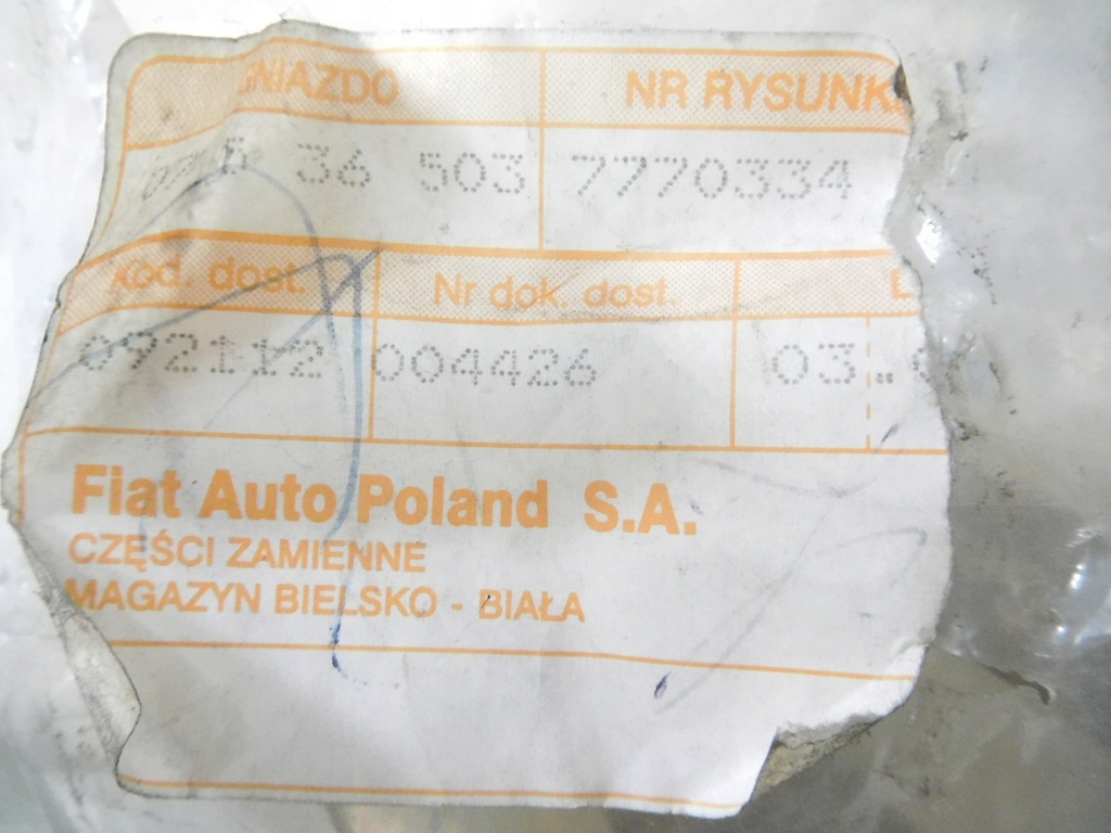 фото №6, Клапан всасывающий fiat panda оригинальный номер 7770334