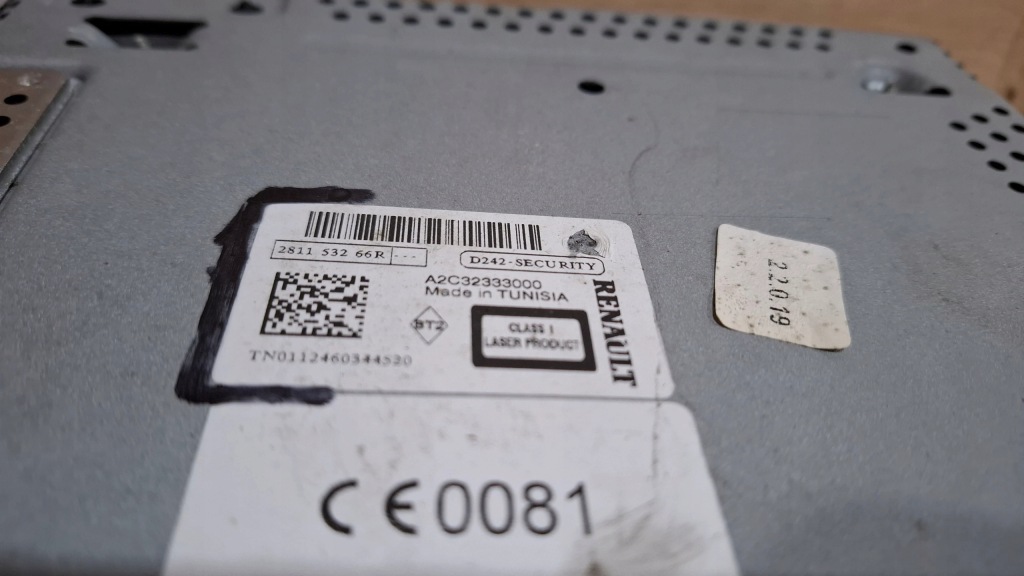 фото №2, Радио cd 281153266r renault scenic iii lift 2013 rok