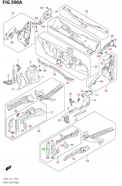 фото №14, Suzuki ignis iii 17- соединитель балка нижний левый