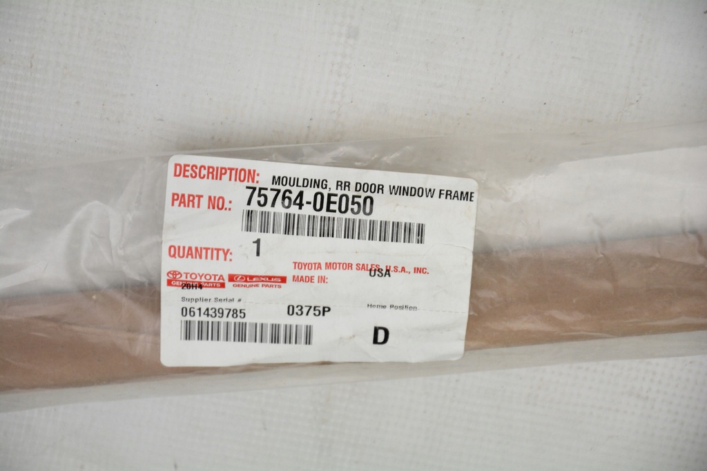 фото №6, Молдинг дверь верхний левый задняя toyota highlander 20-2024r