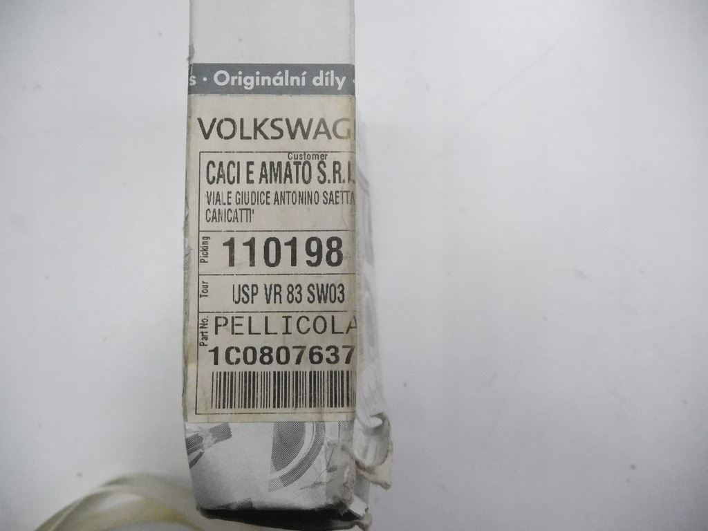 фото №7, Пленка защита бампера задняя vw beetle оригинальный номер 1c0807637b