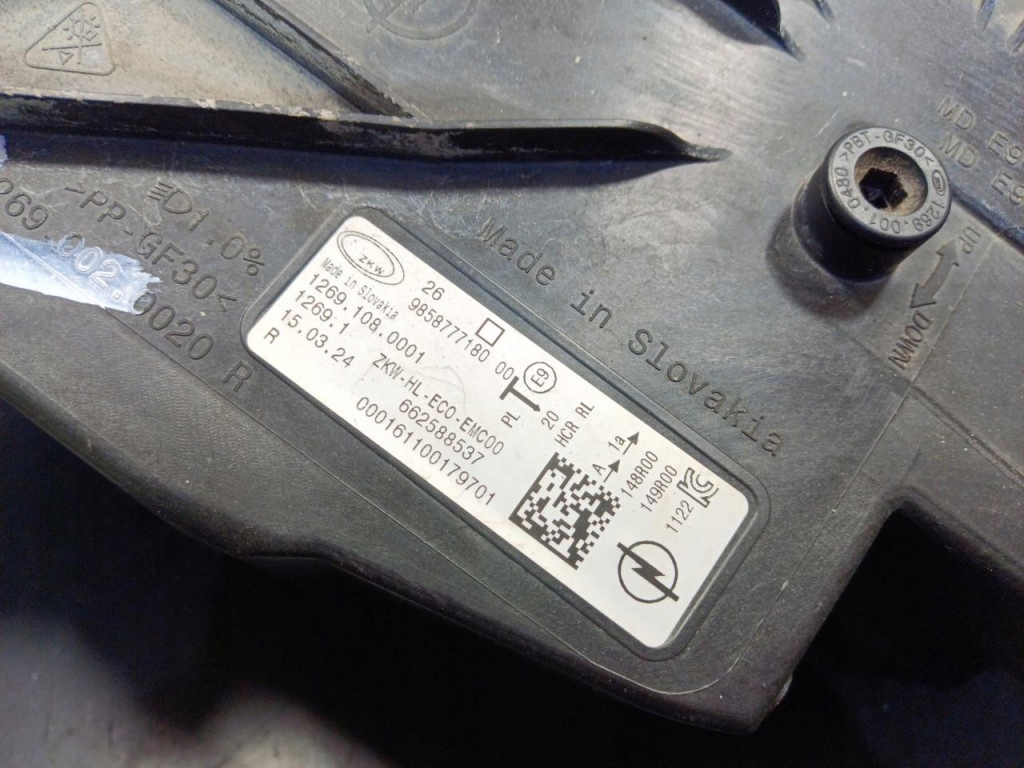фото №9, Opel astra l vi фара правый 9858777180 eur
