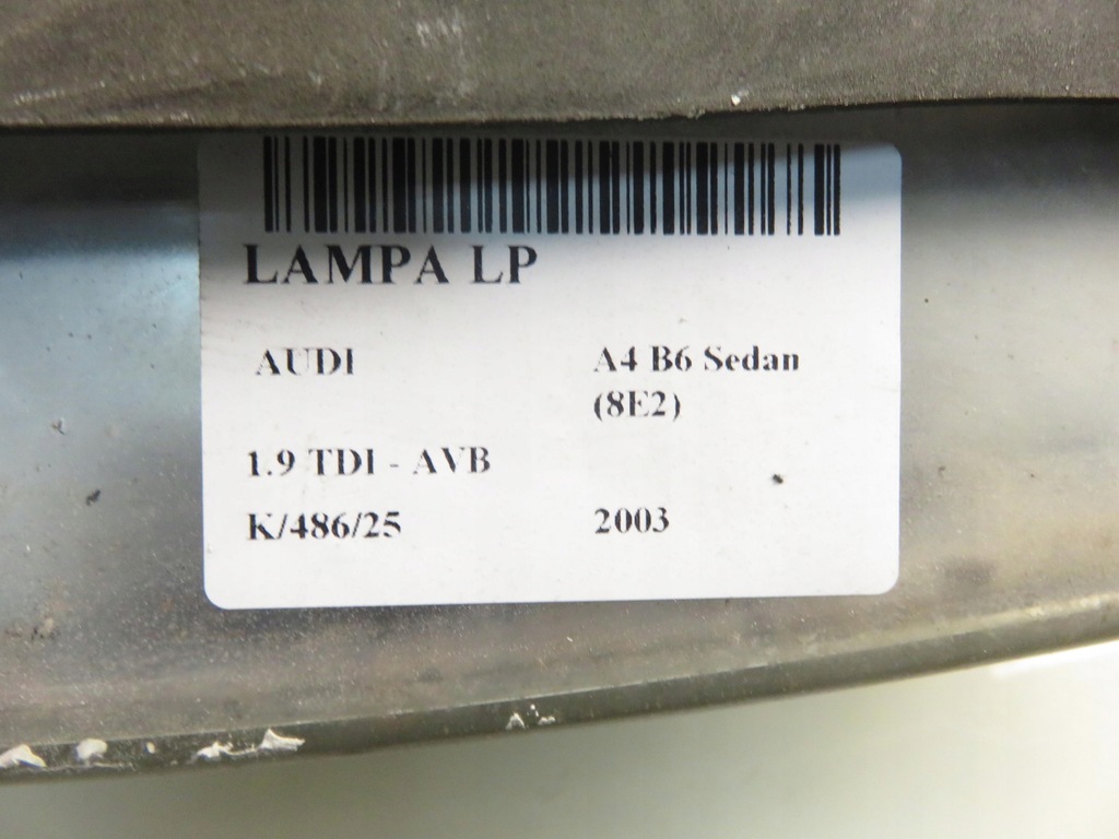 фото №12, Лампа левая передняя audi a4 b6 sedan 8e2 8e0941003f