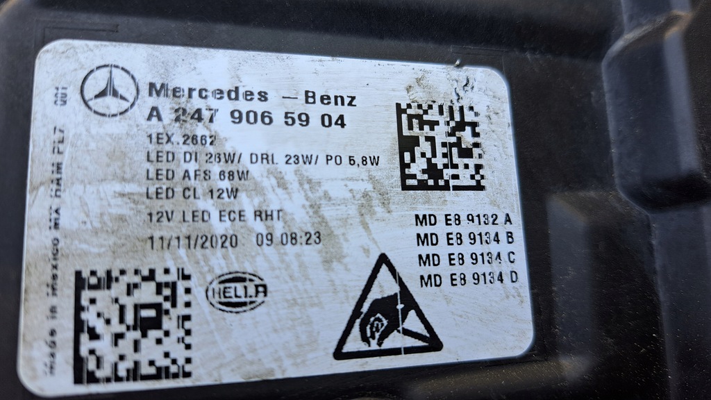 фото №6, Mercedes glb w247 full led лампа передняя