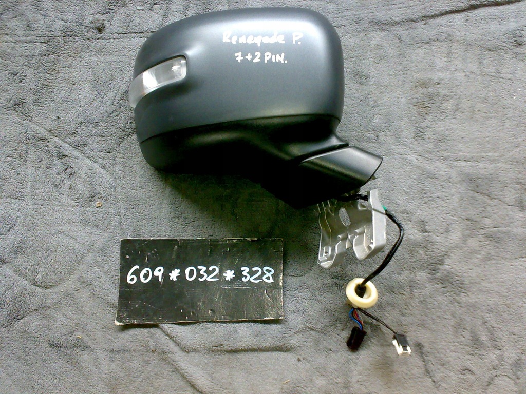 фото №1, Jeep renegade 2014 -зеркало правое idealne 9 pin 7+2 usa