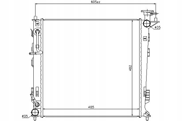 Купить Nissens радиатор воды hyundai ix35 2.0 crdi lm.