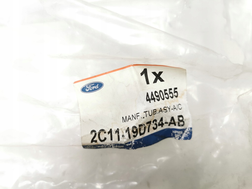 фото №9, Труба - компрессор do коллектор ford transit 2000-2006 fy оригинальный номер 4490555