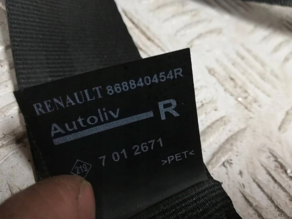 фото №4, Pas безопасности правый передний renault captur clio iv 868840454r