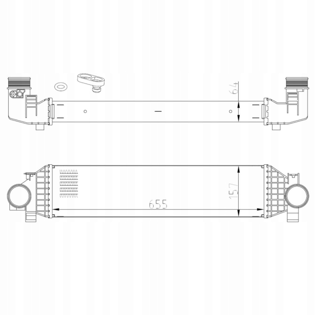 фото №1, Радиатор воздуха nrf 309068