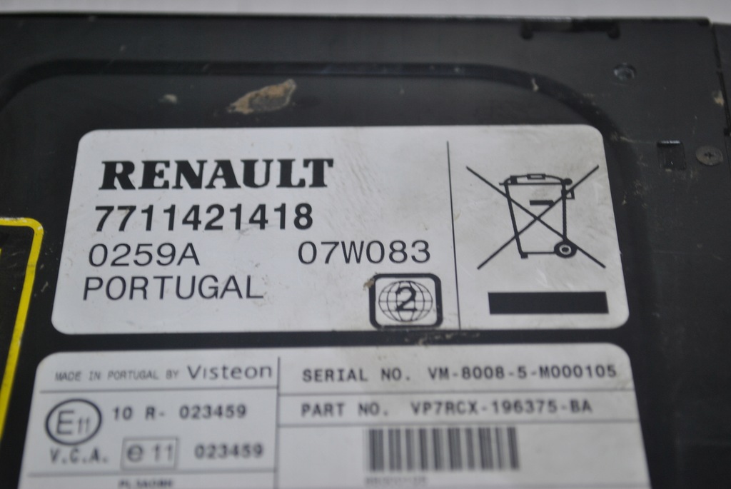фото №7, Зчитувач dvd renault espace iv 7711421418