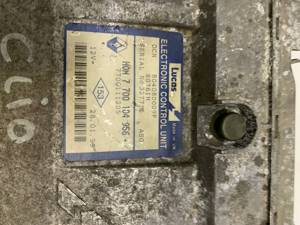 фото №2, Бортовой компьютер двигателя 7700111205 7700104956 r04080009f renault