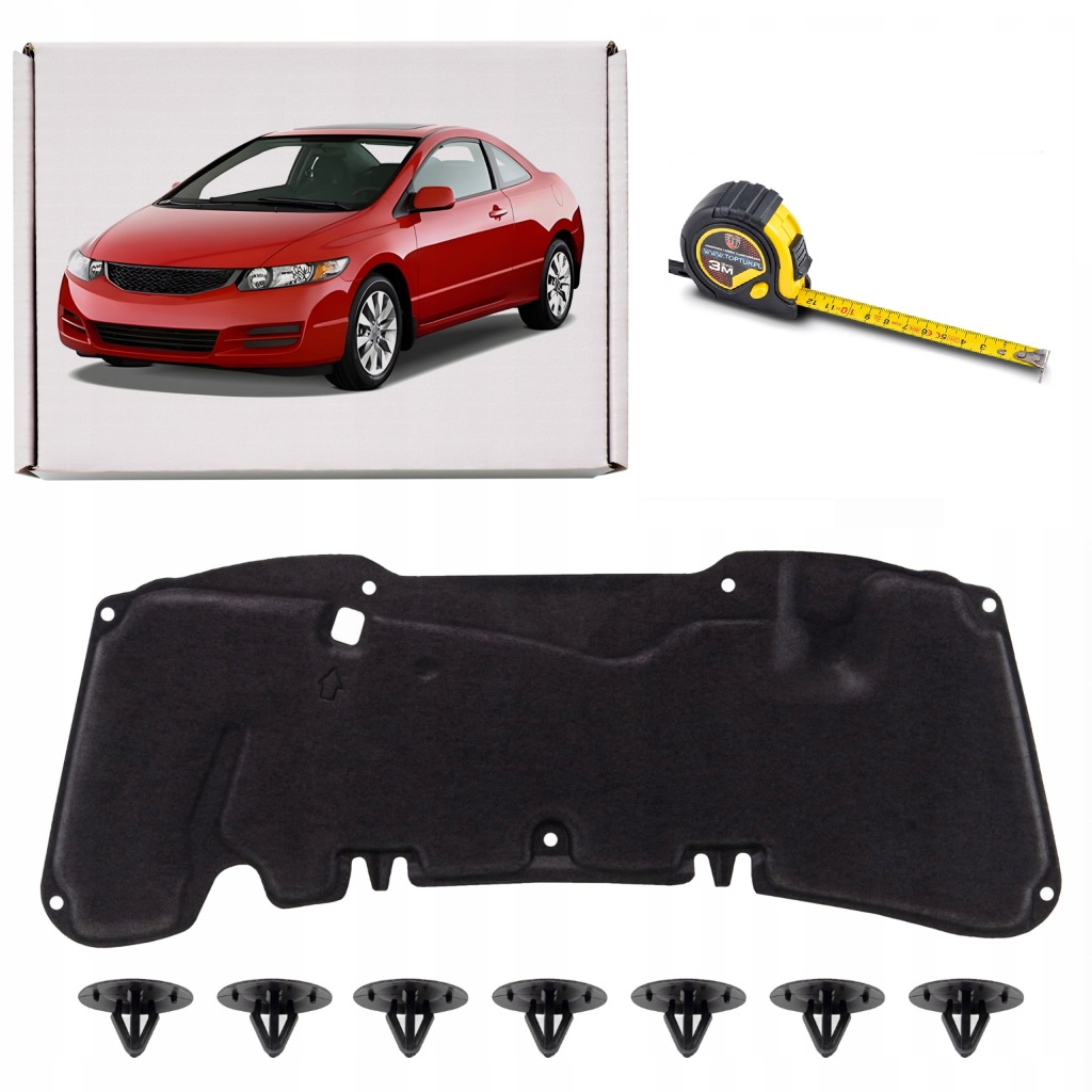 фото №1, Honda civic viii 2006-2012 шумоизоляция капот 74141snaa00 + клипсы