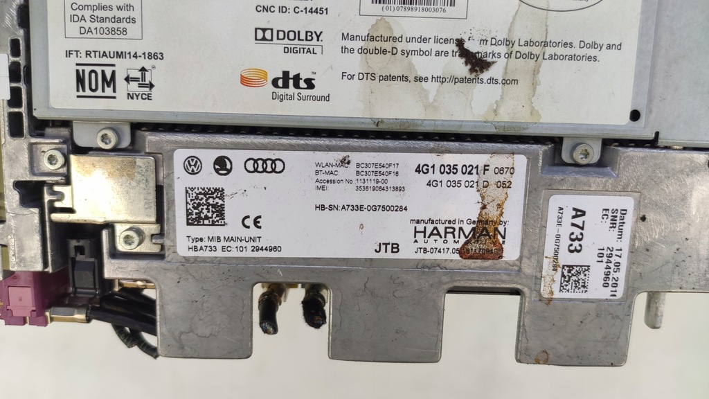 фото №7, Audi a6 c7 lift считыватель навигации mmi мультимедиа 4g1035192f 4g1035192d