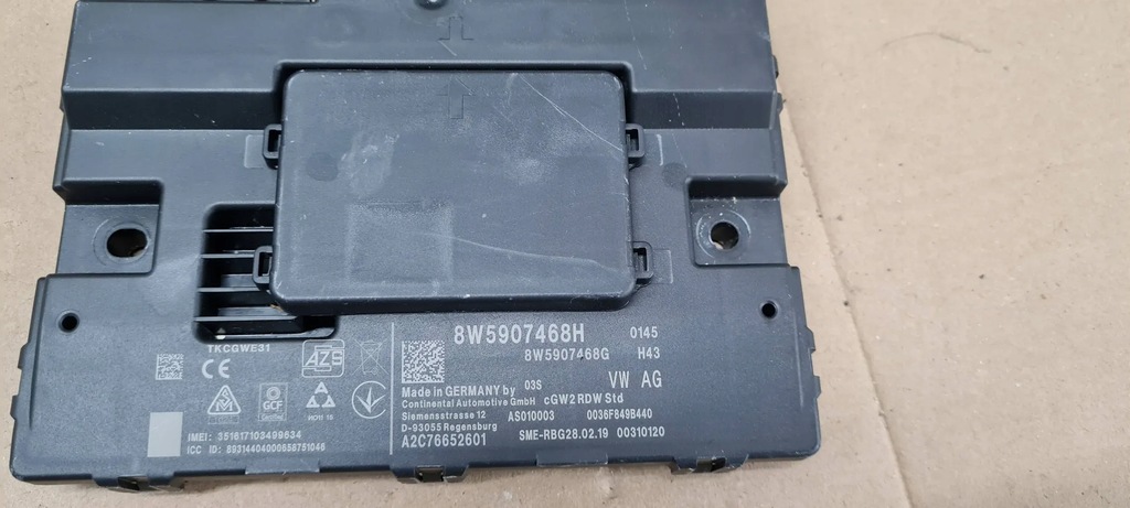 фото №9, A4 b9 8w модуль блок управления шлюз 8w5907468g a5 8w q5 80a