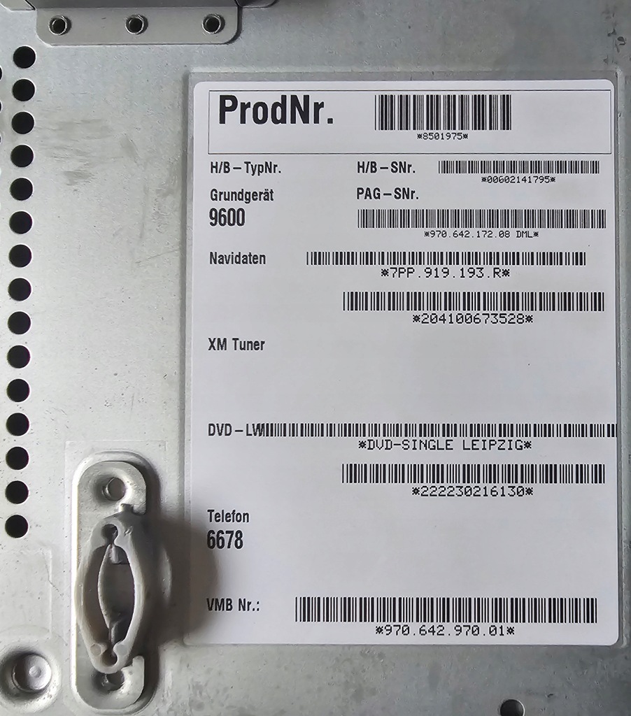 фото №8, Porsche panamera 970 cayenne ii радио навигация 7pp919193r 97064297001