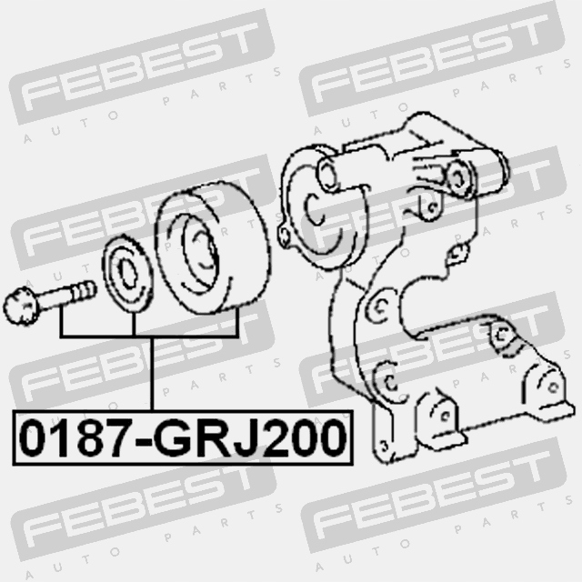 фото №10, Febest ролик натягувача toyota land cruiser prado