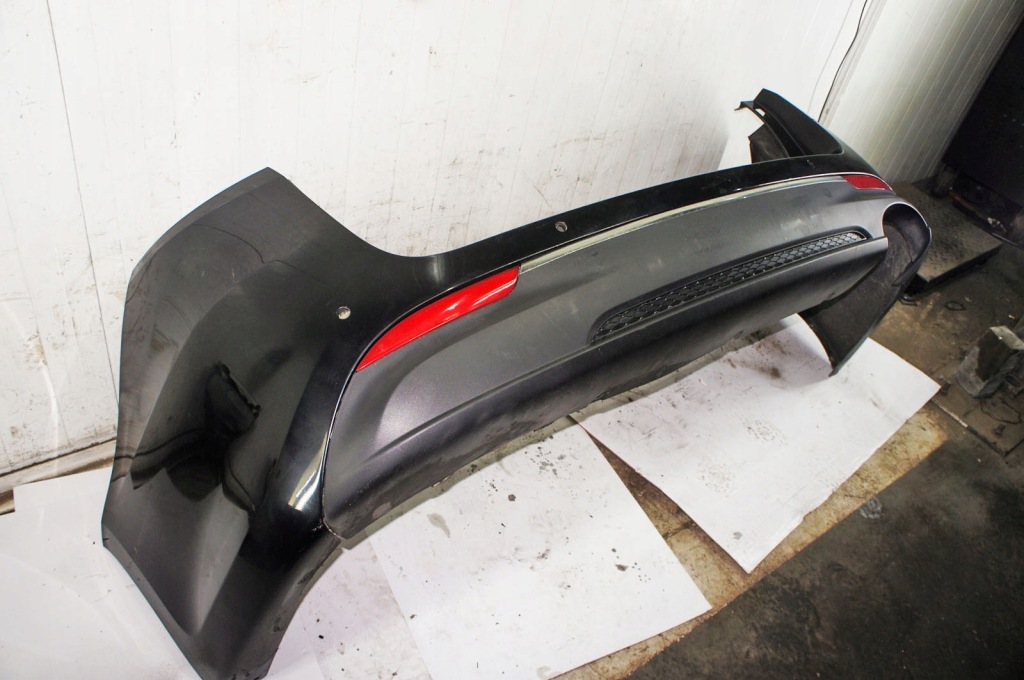 фото №6, Re019 kia optima iv jf бампер задняя накладка aurora black перламутр abp kombi