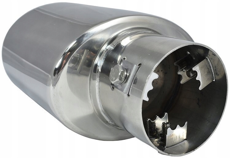 фото №12, Наконечник выхлоп глушителя накладка na гаситель хром сталь нержавеющая mt 014