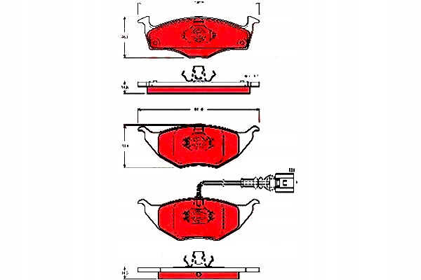 фото №1, Trw gdb1474 набор тормозных колодок тормозных, тормоза дисковые