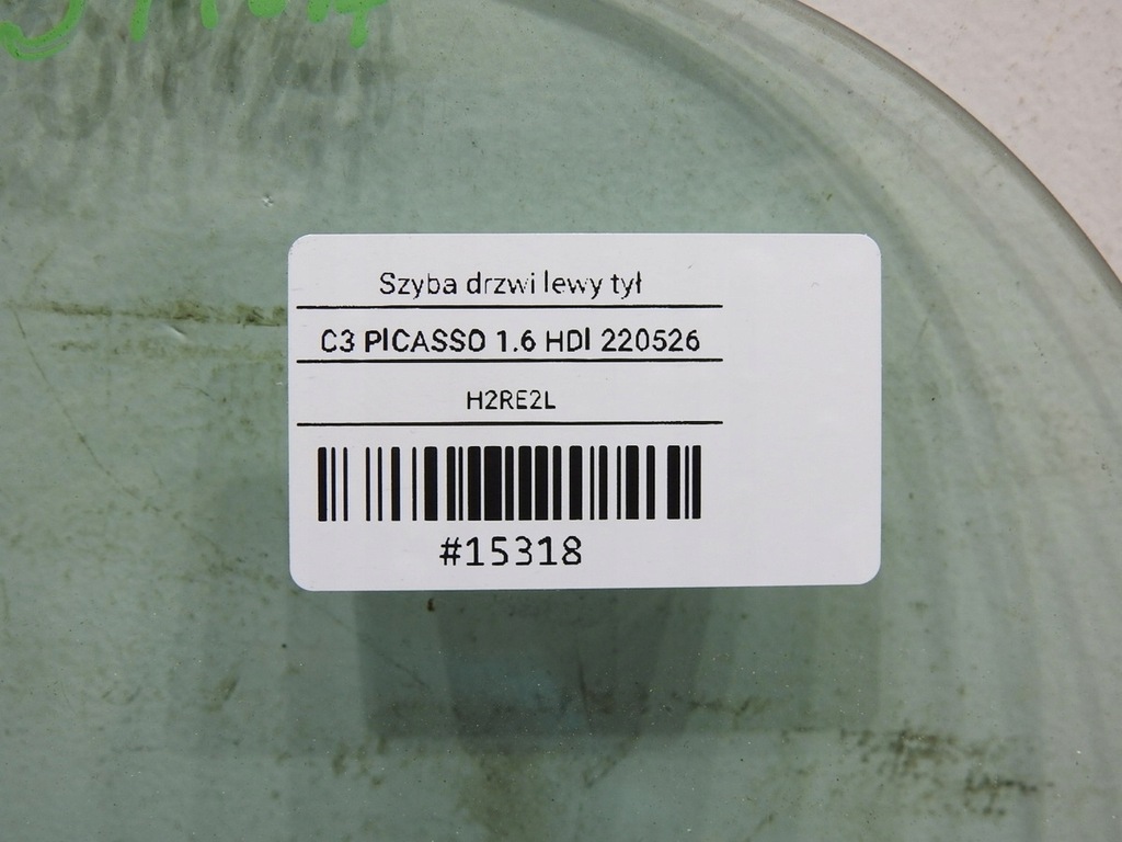 фото №7, Стекло дверь левый задняя citroen c3 picasso