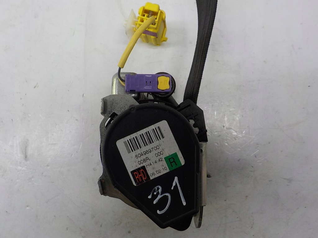 фото №9, Vw golf vi plus pas безопасности натяжитель правый перед пассажира 5m2857706