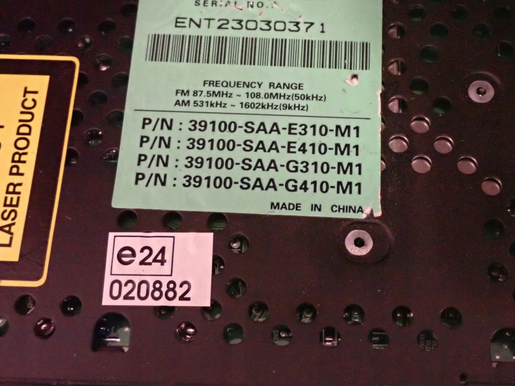 фото №8, Honda jazz 06 - 08 радіо cd радіопрогравач