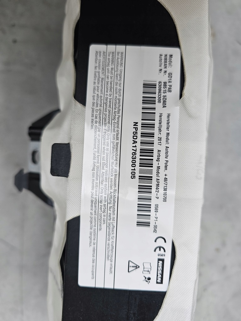 фото №12, Приборная панель консоль подушка безопасности ремни infiniti q30