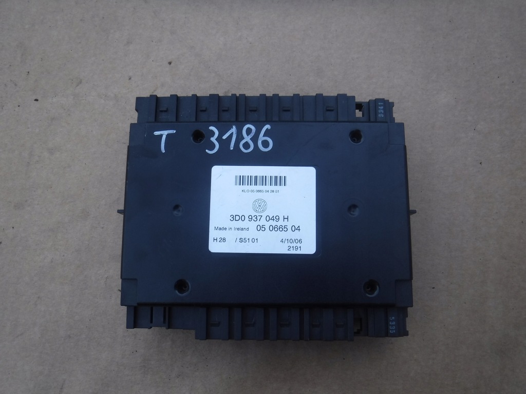фото №1, Модуль блок управления бортовой сетью vw phaeton 3d0937049h