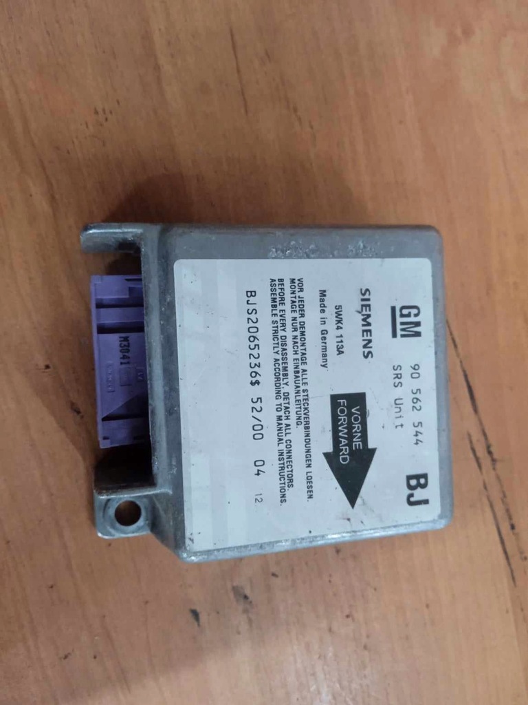 фото №1, Датчик модуль подушка безпеки opel оригінальний номер 90562544