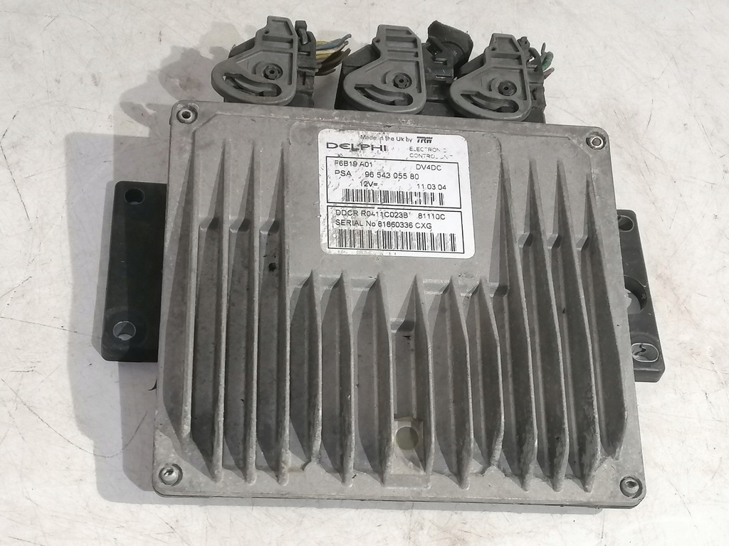 фото №1, Citroen c3 i модуль блок управления бортовой компьютер + разъёмы