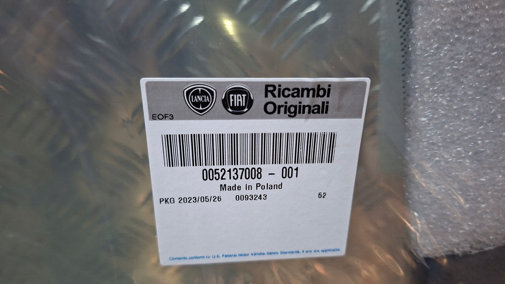 фото №6, Скло лобове 52137008 fiat 500 датчик nowa оригінал fiat оригінальний номер