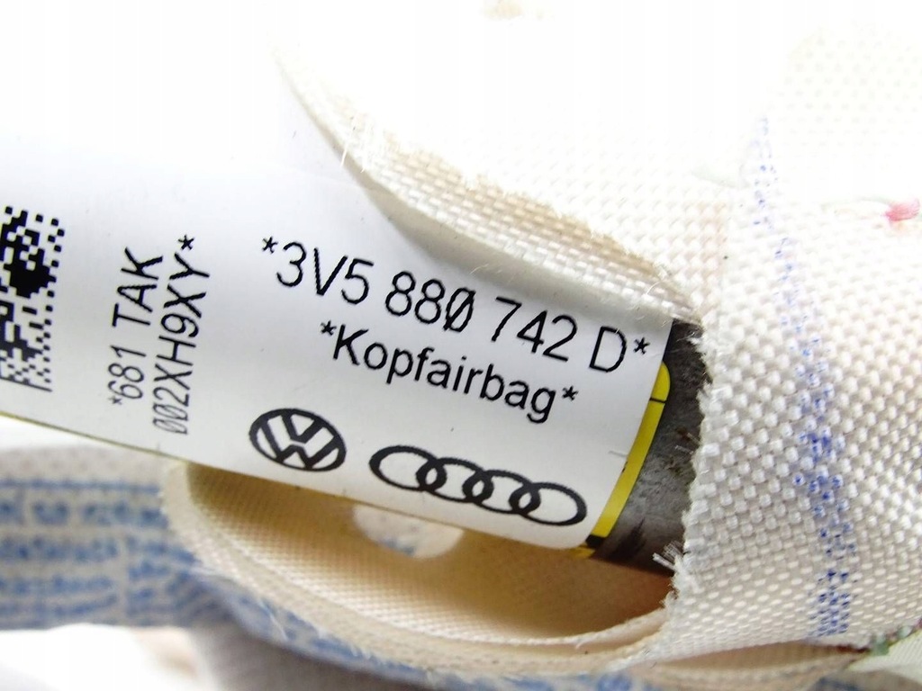 фото №7, Шторка безопасности воздушная подушка безопасности левая skoda superb iii liftback 3v5880741d