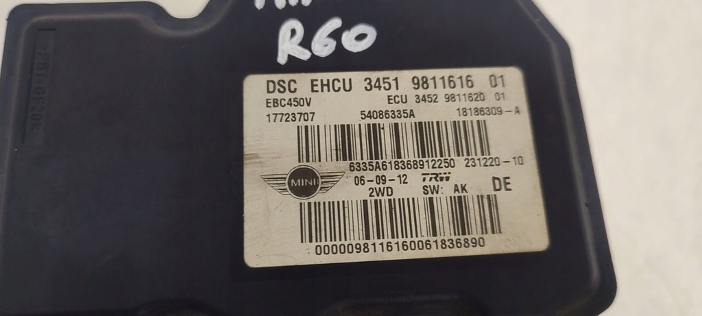 фото №7, Насос abs mini cooper r60 countryman 2,0d