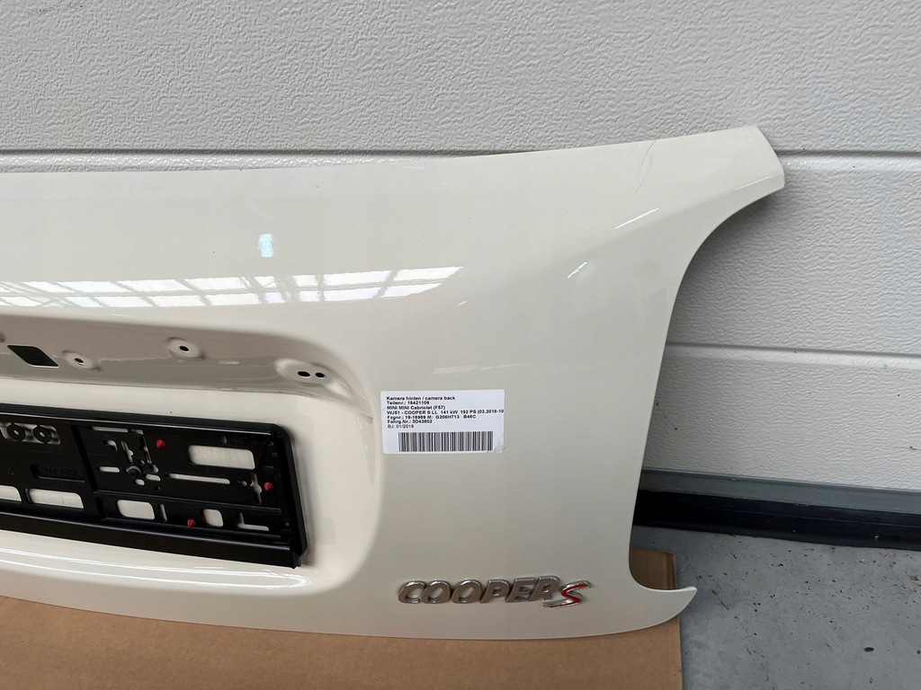 фото №9, Mini cooper s f57 cabrio кришка багажника багажника 850 без оснащення