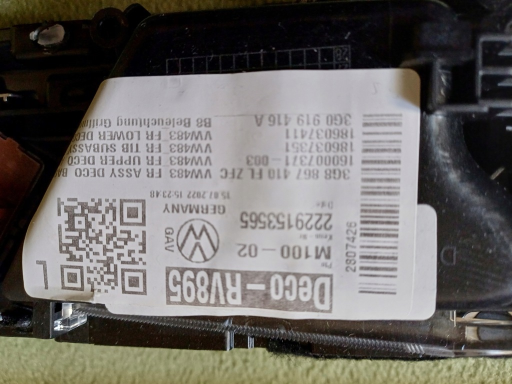 фото №12, Vw arteon fl r-line новый dekor ambiente накладки комплект 3g8867410fl iml