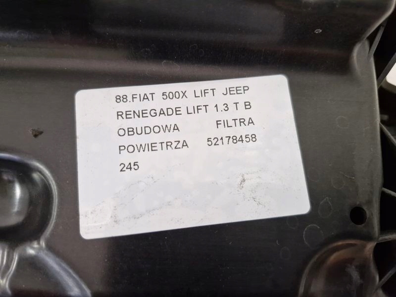 Fiat 500x lift jeep renegade lift 1.3 t b корпус фільтра повітря 52178458 Київ