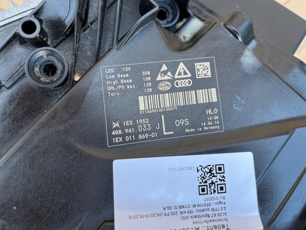 Audi a7 c7 рестайлинг  фара фонари full led левая правый  оригинал  4g8941034j комплект в Украине
