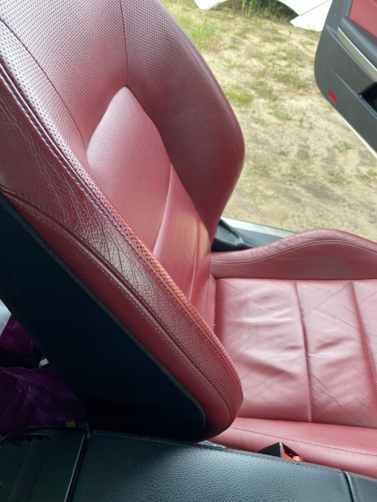 фото №8, W207 e400 c207 середина обивка czerwona amg сиденья заднее сиденье mercedes