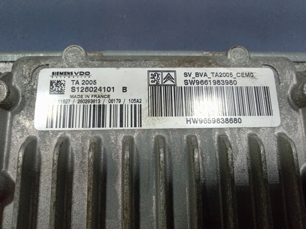 фото №5, Citroen c4 i 2.0 16v блок керування двигуна 9659838680