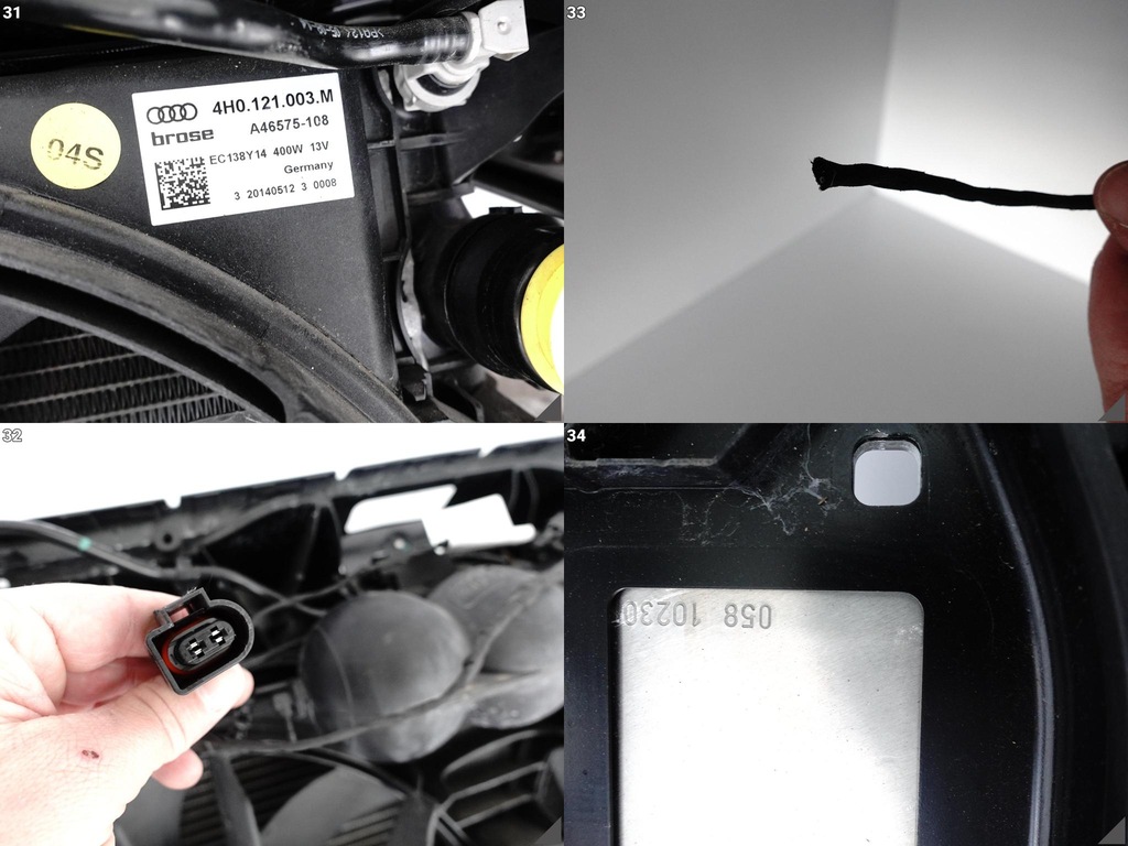 фото №11, Audi a8 s8 4h0 d4 lift 13-17 підсилювач pas радіатор вентилятор 4.0tfsi