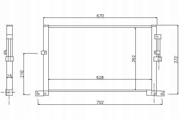 фото №1, Конденсатор кондиционера jaguar x-type 2.1/2.5/3.0