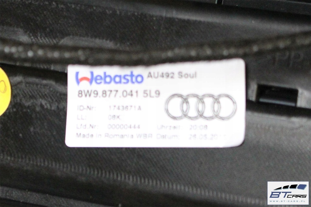 фото №8, Audi a4 allroad kombi дах скляний 8w люк avant люк solar 8w98