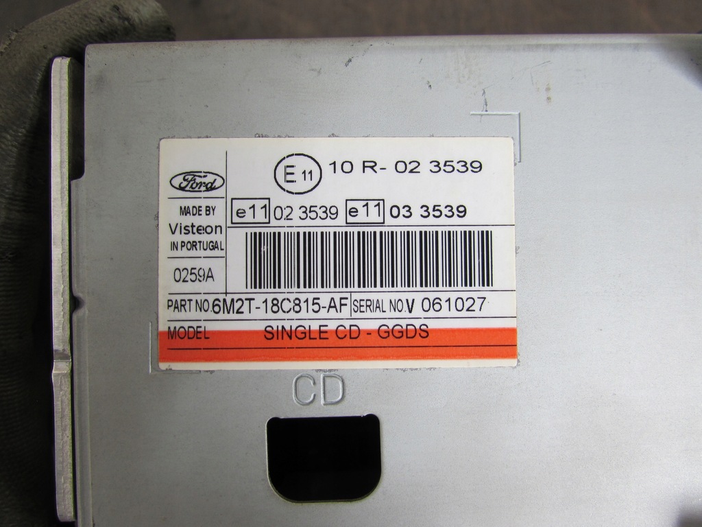 фото №8, Радіо cd 6000cd ford s-max 06-10r.