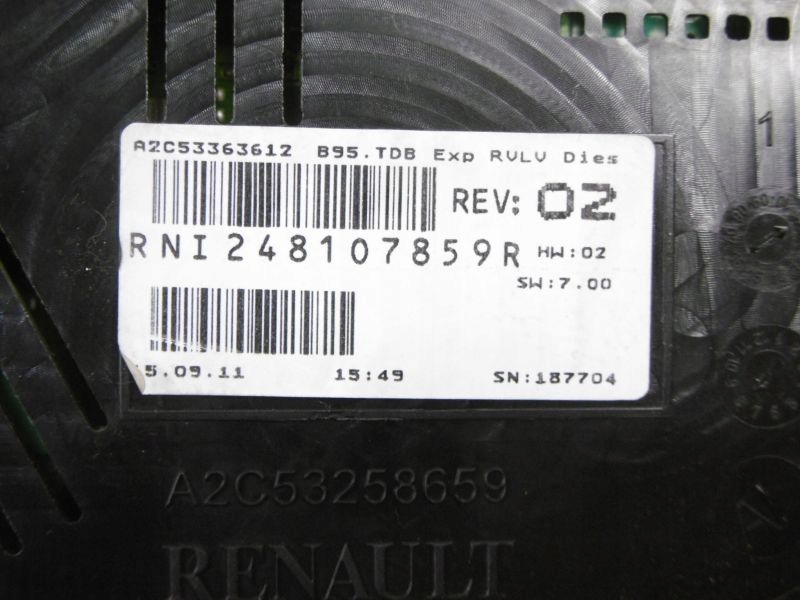 фото №11, Megane iii 08-12 лічильник прилади 1,5dci a2c53363612